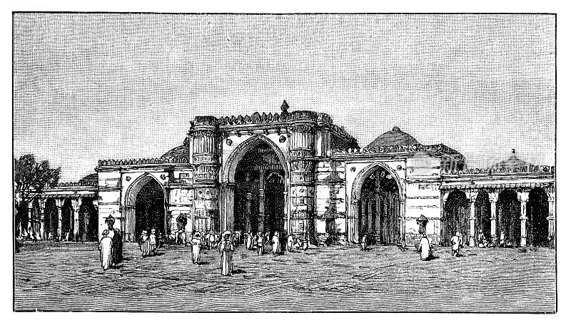 Jama Masjid(字面上的星期五清真寺)，也被称为Jumah清真寺，是一个清真寺在艾哈迈达巴德，印度于1424年艾哈迈德沙一世统治期间拆除了Bhadrakali寺庙在那里
